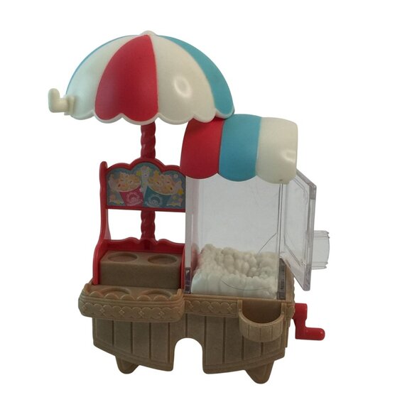 Sylvanian Families Calico Critters Popcorn Delivery Trike Lamb Figure Bicyle - Picture 9 of 14